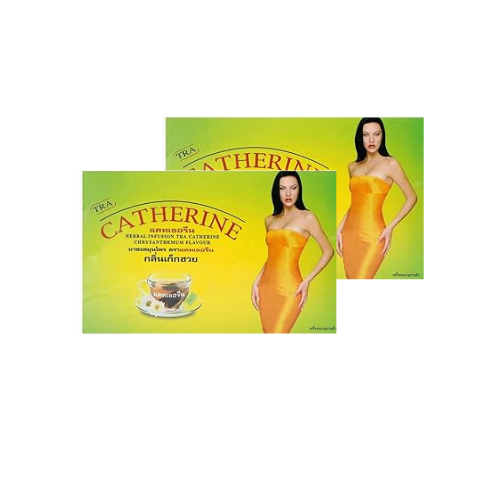 LOT 2 BOITES THE CATHERINE MINCEUR 64 SACHETS (2 X 32) CHRYSANTHEME